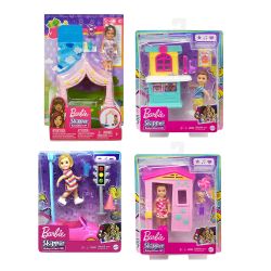 BARBIE SKIPPER - POUPÉE ET COFFRET DE JEU ASST